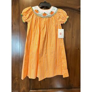 MARMELATTA Smocked Dress Pumpkin Dress, BRAND NEW WITH TAG, size 6